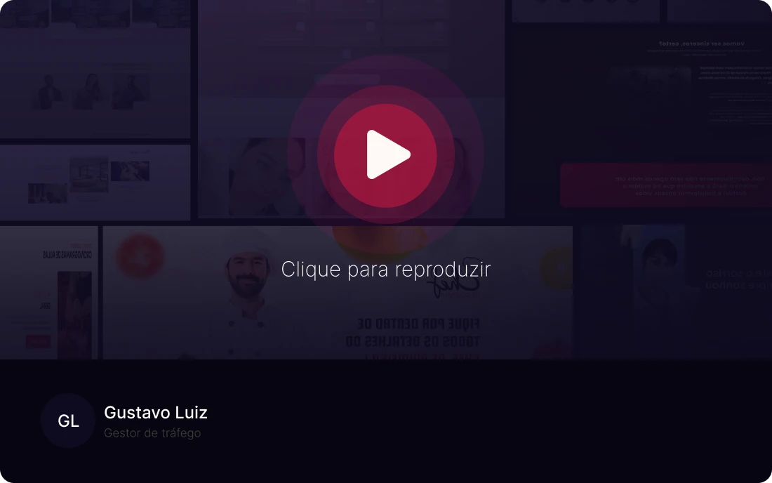 Depoimento em vídeo de Gustavo Luiz